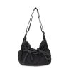 Bow Denim Messenger Bag Lightweight Commuter Shoulder Bag