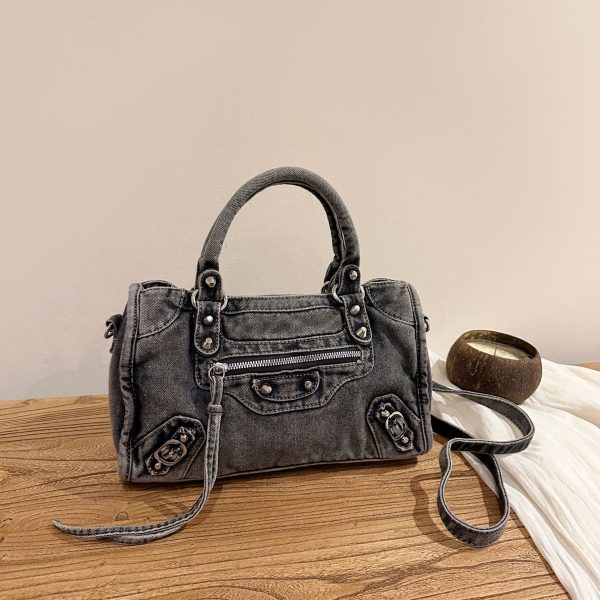 Retro Denim Locomotive Bag – Spice Girl Messenger Bag