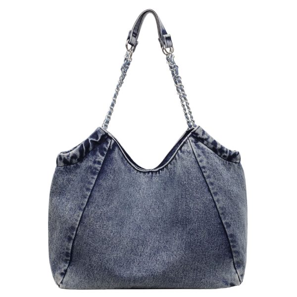 Autumn Messenger Bag Women’s Denim Casual Commuter Shoulder Bag