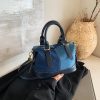 Contrasting Color Shell Bag Splicing Messenger Handbag