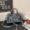 Retro Denim Locomotive Bag – Spice Girl Messenger Bag