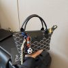 Retro Dragon Print Dumpling Shoulder Bag | Trendy Handbag