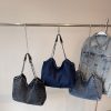 Autumn Messenger Bag Women’s Denim Casual Commuter Shoulder Bag