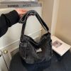 Trend Denim Bag Large Capacity Shoulder Messenger Bag