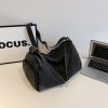 Denim Messenger Bag Large Capacity Commuter Unisex Sports Style