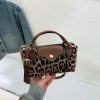 Leopard Print Shoulder Bag Retro Messenger Handbag