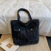 Personality Denim Commuter Bag Large Capacity Casual Tote