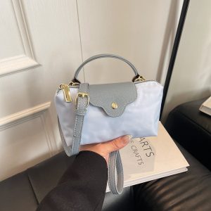Nylon Women'S Handbag Bag New Dragon Bags Xiang Simple Splicing Dumpling Bag Single Shoulder Tide Messenger Bag