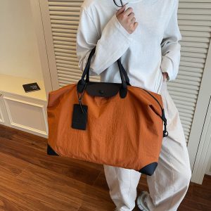 Longbaoxiang Travel Bag Large Capacity Portable Tote Bag Short-Distance Shoulder Luggage Lightweight And Simple Travel Bag