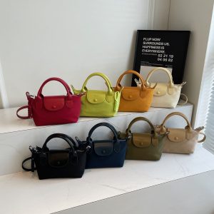 New Oxford Cloth Multi-Color Dumpling Bag Long Bags Xiang Splicing Handbag Niche Shoulder Messenger Bag