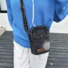 Simple Denim Square Shoulder Bag for College Students