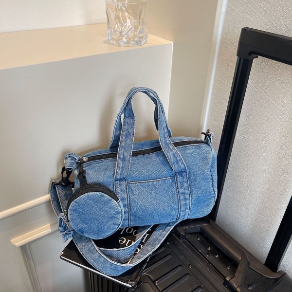 Denim Handbag Women’s Shoulder Bag Casual Trendy Mother Bag