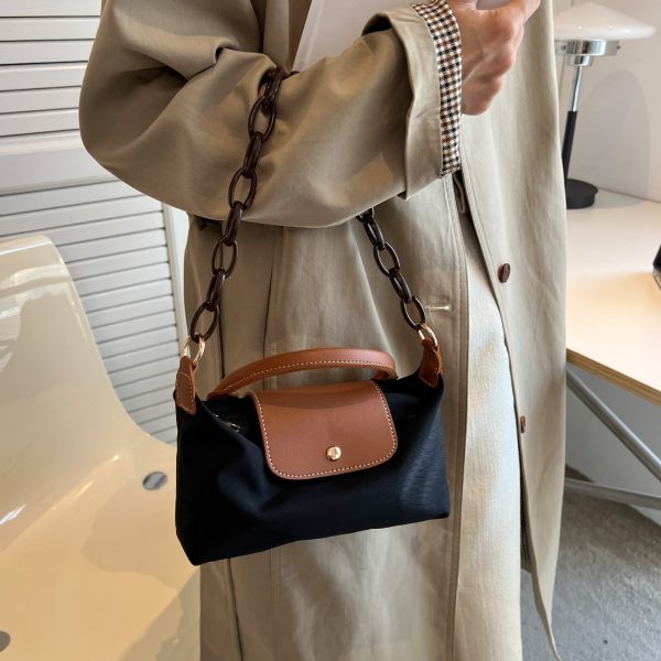 Retro Nylon Dragon Dumpling Shoulder Messenger Bag