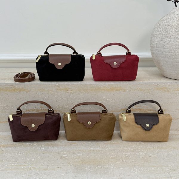Suede Dumpling Shoulder Bag Women’s Crossbody Handbag