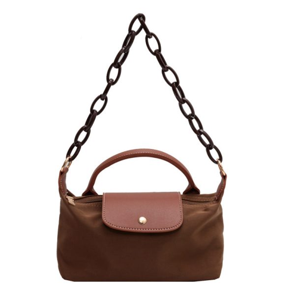Retro Nylon Dragon Dumpling Shoulder Messenger Bag