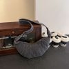 Large Capacity Pleated Denim Commuter Messenger Bag