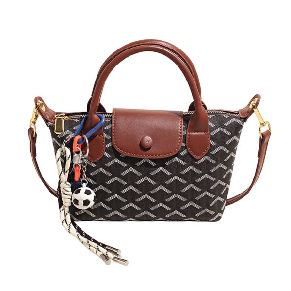 Retro Dragon Print Dumpling Shoulder Bag | Trendy Handbag