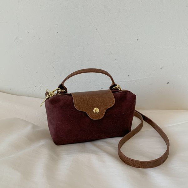 Suede Dumpling Shoulder Bag Women’s Crossbody Handbag