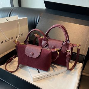 Retro Matte Handbag Bag New Dragon Bags Xiang Splicing Women'S Commuter Versatile Shoulder Messenger Bag