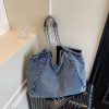 Autumn Messenger Bag Women’s Denim Casual Commuter Shoulder Bag