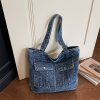 Personality Denim Commuter Bag Large Capacity Casual Tote