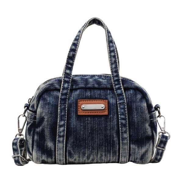Denim Small Square Messenger Bag Female Portable Pillow Bag