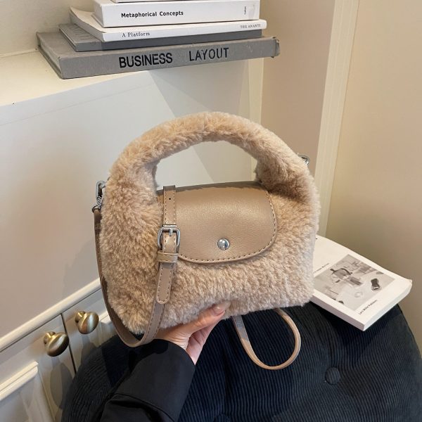 Cute Plush Dumpling Dragon Shoulder Messenger Bag