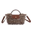 Retro Plush Fur Messenger Bag for Women Shoulder Bag