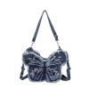 Butterfly Denim Shoulder Bag – Spice Girl Style