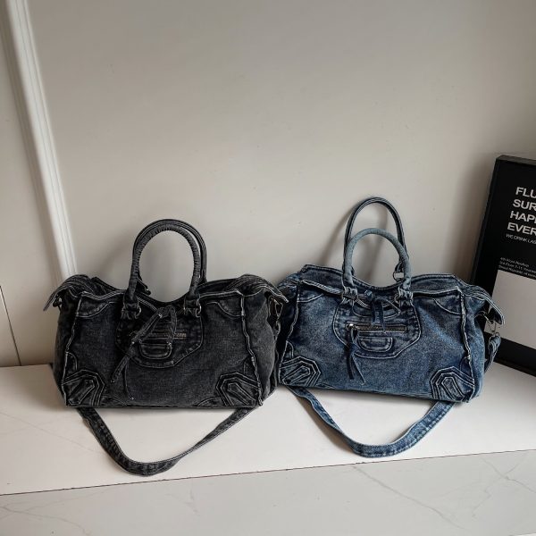 Personalized Denim Shoulder Bag – Classic Retro Messenger