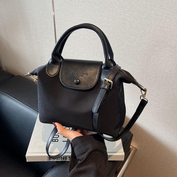 Niche Tide Oxford Cloth Bag Texture Dragon Bags Xiang Splicing Portable Dumpling Bag Simple Shoulder Messenger Bag