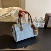Vintage Boston Bag Denim Commuter Tote Women’s Shoulder Crossbody