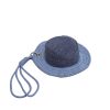 Creative Hat Change Mini Denim Headphones Storage Handbag