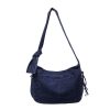 Splicing Contrast Shoulder Bag Denim Messenger Large Capacity Pillow Bag