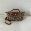 Retro Plush Fur Messenger Bag for Women Shoulder Bag