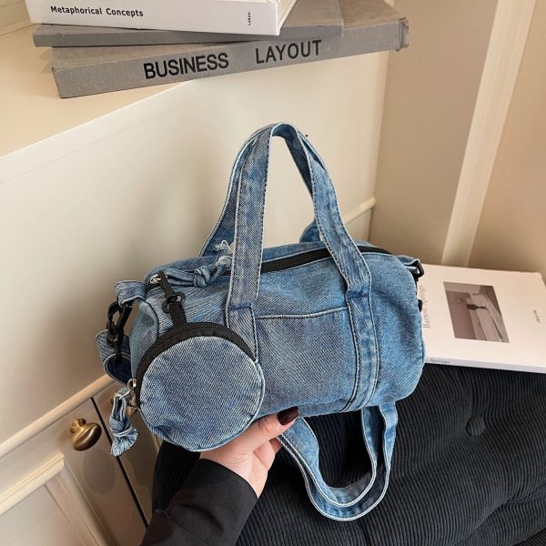Denim Handbag Women’s Shoulder Bag Casual Trendy Mother Bag