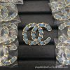 Premium Leather Stud Earrings for Grandma – Light Luxury Double C Design