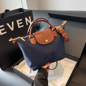 New Oxford Cloth Bag, Dragon Bags, Women'S Texture Fashion Splicing, Dumpling Bag, Simple Handbag