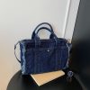 Denim Messenger Bag Large Capacity Casual Commuter Tote