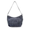 Large Capacity Denim Commuter Tote Bag