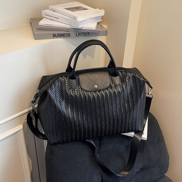 Retro Dragon Large-Capacity Herringbone Sports Travel Bag