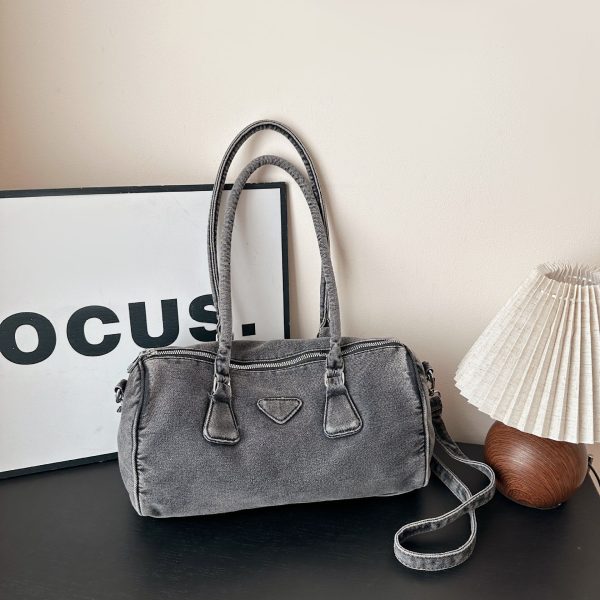 Versatile Women’s Large-Capacity Denim Shoulder Bag