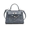 Premium Splicing Kelly Bag Women’s Lock Denim Shoulder Bag
