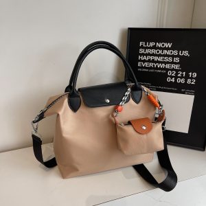 Spring Large-Capacity Hand-Held Dumpling Bags Tide Dragon Bags Xiang Spliced Mother-In-Law Bags Niche One-Shoulder Crossbody Bags