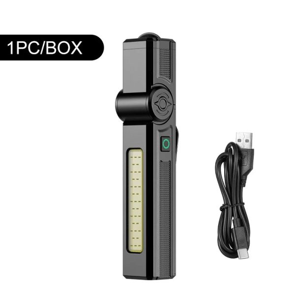 Multi-functional portable work light Rotating work light lighting magnetic repair light USB charging repair light super bright