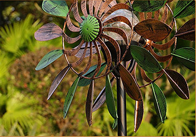 Outdoor Solar Light Wind Spinner Windmill